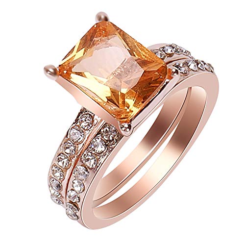 Giwnhvx Ringe für Frauen Verlobungsring für Frauen Cluster Brautringe Hochzeit Schmuck Zierliche Weibliche Fingerring R3-7 von Giwnhvx