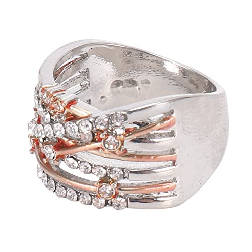 Giwnhvx Zirkon Ringe Fuer Frauen Mode Schmuck Verlobungs Ring Eher Ing Rose Gold 9 von Giwnhvx