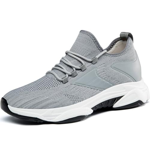 GjQibFL Unsichtbare, höhenverstärkende Aufzugsschuhe für Herren, 6 cm, höhenverstärkende modische Sneakers, Schnürschuhe, lässige Sneakers, atmungsaktives Mesh, sportliche Slip-on-Wanderschuhe GjQibFL Unsichtbare, höhenverstärkende Aufzugsschuhe für Herren, 6 cm, höhenverstärkende modische Sneakers, Schnürschuhe, lässige Sneakers, atmungsaktives Mesh, sportliche Slip-on-Wanderschuhe von GjQibFL