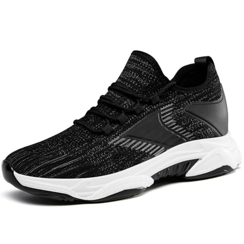 GjQibFL Unsichtbare, höhenverstärkende Aufzugsschuhe für Herren, 6 cm, höhenverstärkende modische Sneakers, Schnürschuhe, lässige Sneakers, atmungsaktives Mesh, sportliche Slip-on-Wanderschuhe GjQibFL Unsichtbare, höhenverstärkende Aufzugsschuhe für Herren, 6 cm, höhenverstärkende modische Sneakers, Schnürschuhe, lässige Sneakers, atmungsaktives Mesh, sportliche Slip-on-Wanderschuhe von GjQibFL