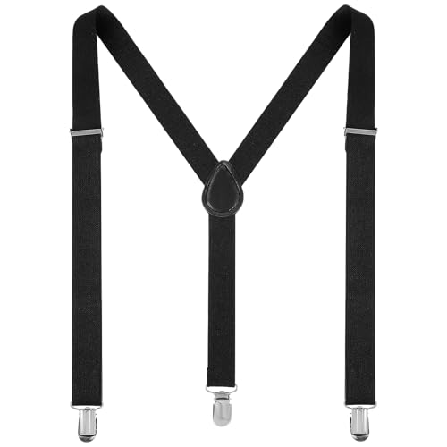 Gjinxi Hosenträger für Herren, 2.5 cm Verstellbares Hosenträger mit 3 Metall Clips Einheitsgröße für Männer und Frauen von Gjinxi