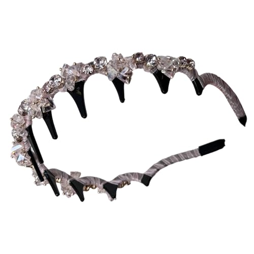 GjnjfdF Geflochtenes Haarband | Kunstperlen Haarreif Mit Zahnreif - Modischer Haarreif Elegante Haarbänder für tägliche Nutzung, Fitnessstudio, Reisen, Sommer, Musikfestivals, Partys, von GjnjfdF