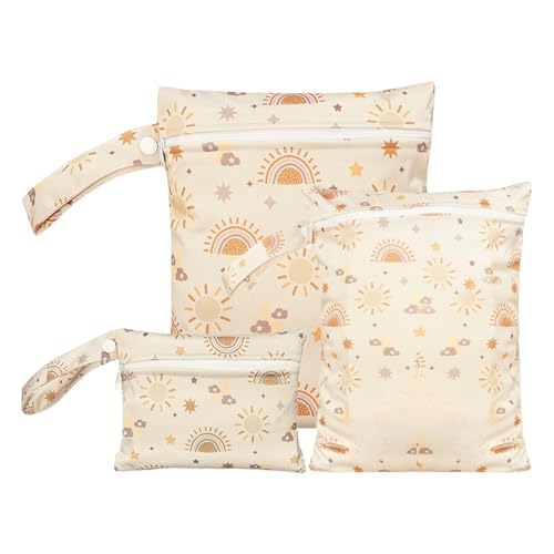 GjnjfdF Nass-Trocken-Tasche | Strandtaschen Set Mit 3 Stück,wasserdichte Reise-Organizer Für Schwimmanzüge Baby Pool Camping Urlaub von GjnjfdF