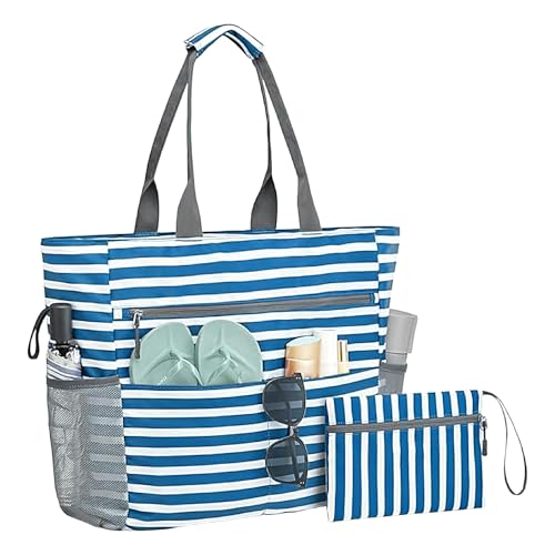 GjnjfdF Strandtasche | Allround wasserdichte Tragetasche,Organizer Sanddicht Faltbare Tasche Mit Platz Für Urlaub Wasserflaschen Sonnenbrille Pool Frauen Ausflug Boot Reisen GjnjfdF Strandtasche | Allround wasserdichte Tragetasche,Organizer Sanddicht Faltbare Tasche Mit Platz Für Urlaub Wasserflaschen Sonnenbrille Pool Frauen Ausflug Boot Reisen von GjnjfdF
