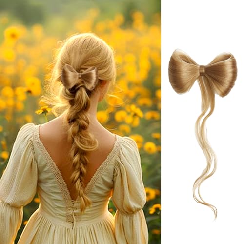 Clip in Haar Bun Schmetterlings Haarteil Hochsteckfrisuren Mini Bun Haarteile mit Klammer Ponytail Haarverlängerungen Synthetisches Zopf Haarteil für Damen (#27F) von Gkaopi