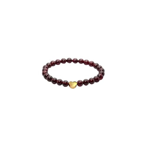 Gkaopi Naturstein Armband für Damen 6mm Edelstein Perlen Armband Elastisch Perlenarmband Chakra Armbänder Geschenk Schmuck für Tochter Mutter Schwester Freundin von Gkaopi