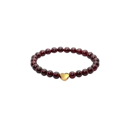 Gkaopi Naturstein Armband für Damen 6mm Edelstein Perlen Armband Elastisch Perlenarmband Chakra Armbänder Geschenk Schmuck für Tochter Mutter Schwester Freundin von Gkaopi