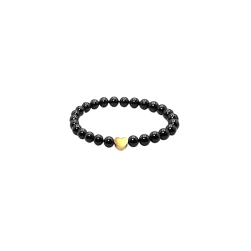 Gkaopi Naturstein Armband für Damen 6mm Edelstein Perlen Armband Elastisch Perlenarmband Chakra Armbänder Geschenk Schmuck für Tochter Mutter Schwester Freundin von Gkaopi