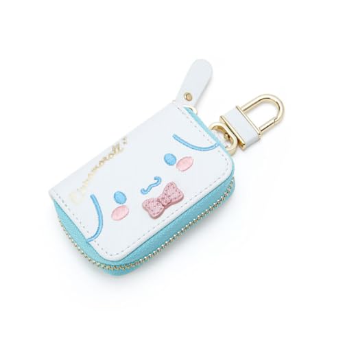 Gkaopi Schlüsseletui Leder Kitty/Cartoon Hund Schlüsselmäppchen für Autoschlüssel Mini Schlüsselmäppche mit Reißverschluss Portemonnaie klein für Damen und Mädchen von Gkaopi