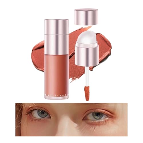 GkgWuxf Blush Stick Für Wangen | Blush Creme Lidschatten Highlighter Stick | Doppelseitige Gesichtskosmetik Langanhaltend | Für Frauen Geburtstag Schule Büro Dating Reisen von GkgWuxf