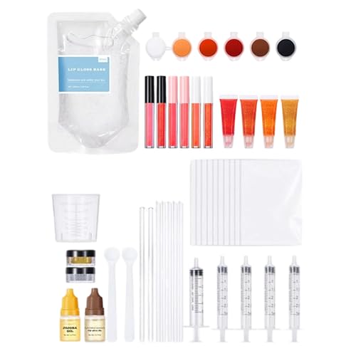 GkgWuxf DIY Lippenmake Set,DIY Set Zur Herstellung Eigenen - Handgemachter Glanz Lippenstift für Frauen Mädchen Makeup Liebhaber | Makeup Liebhaber Ihre Teenager Mädchen Prinzessin von GkgWuxf