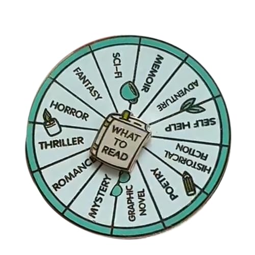 GkgWuxf Süße Stilvolle Emaille Anstecker | Lesethema Drehbarer Emaille Pin,Dekoration Für Kleidung Rucksack Mantel Jacke Schultertasche Pullover von GkgWuxf