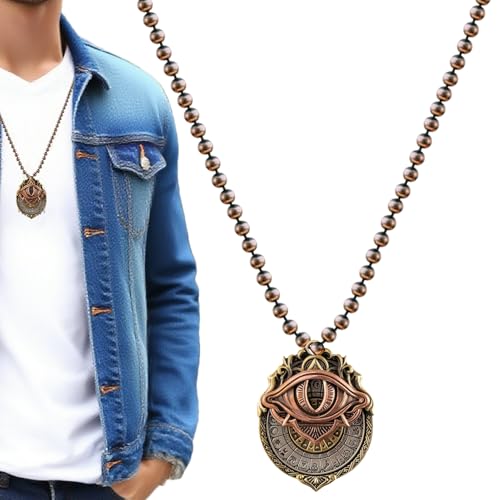 GkgWuxf Tarot Halskette | Handgefertigte Spirituelle Legierung Halskette | Drehbarer Wahrsage Schmuck für Frauen Erwachsene Meditation Alltag Spiritualität Geschenk von GkgWuxf