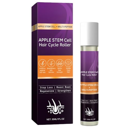 GkgWuxf Wachstumsöl Für Haare - Anti-Frizz Haar Reparaturöl mit Roller,30ml Stärkende Volumen Flüssigkeit Glättend Gegen Spliss Für Männer Unterwegs Und Zuhause von GkgWuxf