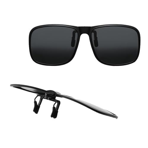 Gkhlg 1 Paar Sonnenbrillen zum Anklippen für Damen und Herren, leichte Überbrille, Sonnenbrille für verschreibungspflichtige Brillenträger, polarisierte Clip-On-Sonnenbrille für Outdoor-Aktivitäten Gkhlg 1 Paar Sonnenbrillen zum Anklippen für Damen und Herren, leichte Überbrille, Sonnenbrille für verschreibungspflichtige Brillenträger, polarisierte Clip-On-Sonnenbrille für Outdoor-Aktivitäten von Gkhlg