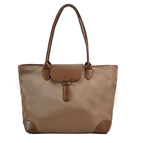 Gkidrpos Damen-Handtasche aus Oxford-Stoff, großer Tragegriff oben, modische Schulter-Tragetaschen, Braun Gkidrpos Damen-Handtasche aus Oxford-Stoff, großer Tragegriff oben, modische Schulter-Tragetaschen, Braun von Gkidrpos