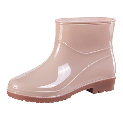 Damen Gummistiefel, Regenstiefel, wasserdicht, Regenstiefel, Barfuß, Damenschuhe für Damen, schwarz, bequem, stilvoll, rutschfeste Sohle, khaki, 39 EU von Gkojhj