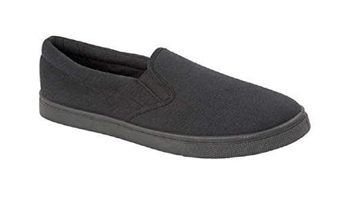 GladRags Herren-Sommerschuhe aus Segeltuch, Gr. 40-46, Schwarz, 44 EU GladRags Herren-Sommerschuhe aus Segeltuch, Gr. 40-46, Schwarz, 44 EU von GladRags