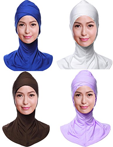 GladThink 4 X Frauen-moslemisches Hijab Caps Islamische Schals Set No.13 von GladThink