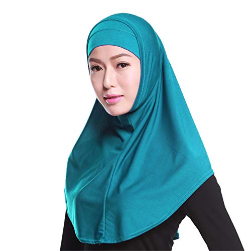 GladThink Damen 2 Stück Muslim Hijab-Schal mit mehr Farben LakeBlau von GladThink