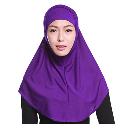 GladThink Damen 2 Stück Muslim Hijab-Schal mit mehr Farben Lila von GladThink