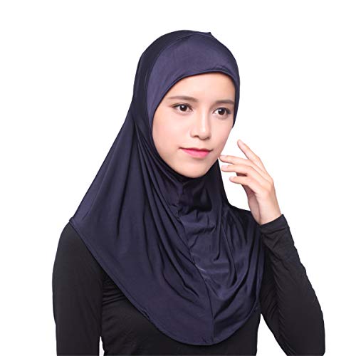 GladThink Frauen-Eis-Silk Muslim Hijab Kopftuch Marine von GladThink