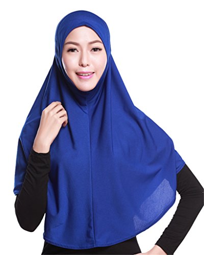 GladThink Frauen-moslemisches Hijab-Schal mit mehr Farben Blau von GladThink