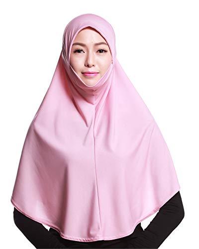 GladThink Frauen-moslemisches Hijab-Schal mit mehr Farben Rosa von GladThink