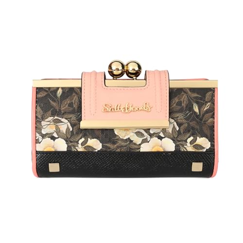 Gladdon Dame Frauen Retro Geldbörsen Blumen Schmetterling Muster Schnalle Brieftaschen Kartenhalter Tasche Geschenke…, gelb von Gladdon