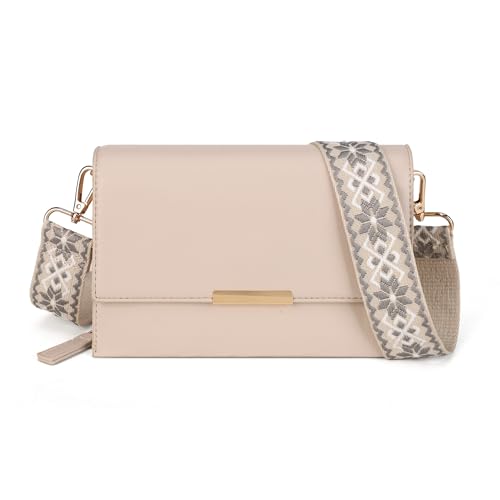 Gladdon Umhängetasche Damen Klein Khaki – Elegante Handtasche mit Abnehmbarem Gurt, Praktische Crossbody Bag auch als Geldbörse oder Clutch verwendbar von Gladdon