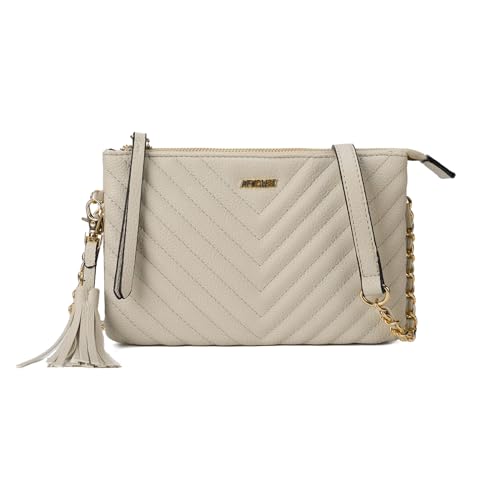 Gladdon Kleine Umhängetaschen für Damen Cross Schultertaschen Clutch Umhängetasche Frauen Cross-body-Taschen Sling Messenger Bag Cossbody Handytasche(Grau) von Gladdon