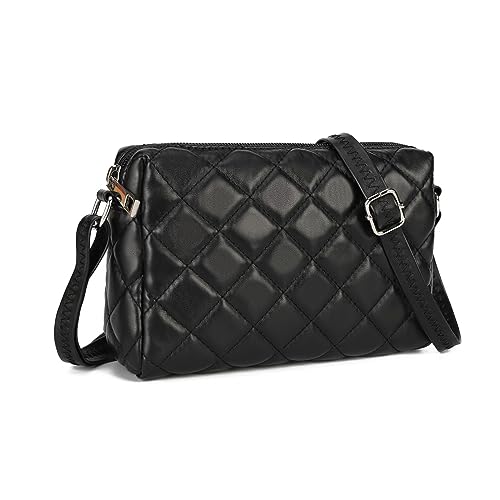 Gladdon Umhängetasche Crossbody Bag Messenger Tasche Schultertasche Klein Handytasche Vegan Leder für Damen von Gladdon