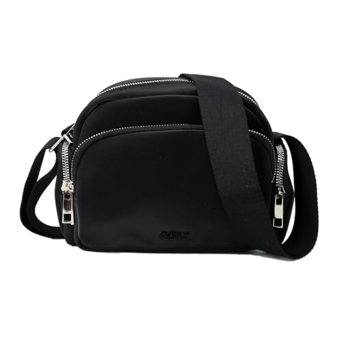 Gladdon Umhängetasche Damen, Schultertasche mit Reißverschluss, Crossbody Bag, Leder handtasche klein, Breite Schultergurte Jacquard-Gewebe von Gladdon
