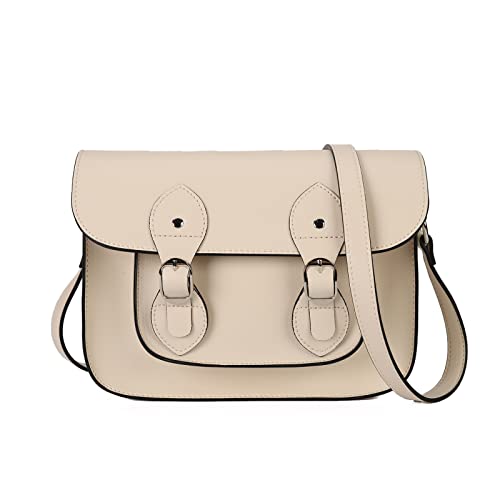 Gladdon Vintage Tasche Cambridge Umhängetasche Medium Messenger Schultertasche PU-Leder Crossbody Verstellbarer Schultergurt von Gladdon