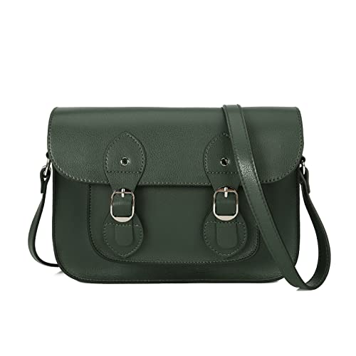 Gladdon Vintage Tasche Cambridge Umhängetasche Medium Messenger Schultertasche PU-Leder Crossbody Verstellbarer Schultergurt von Gladdon