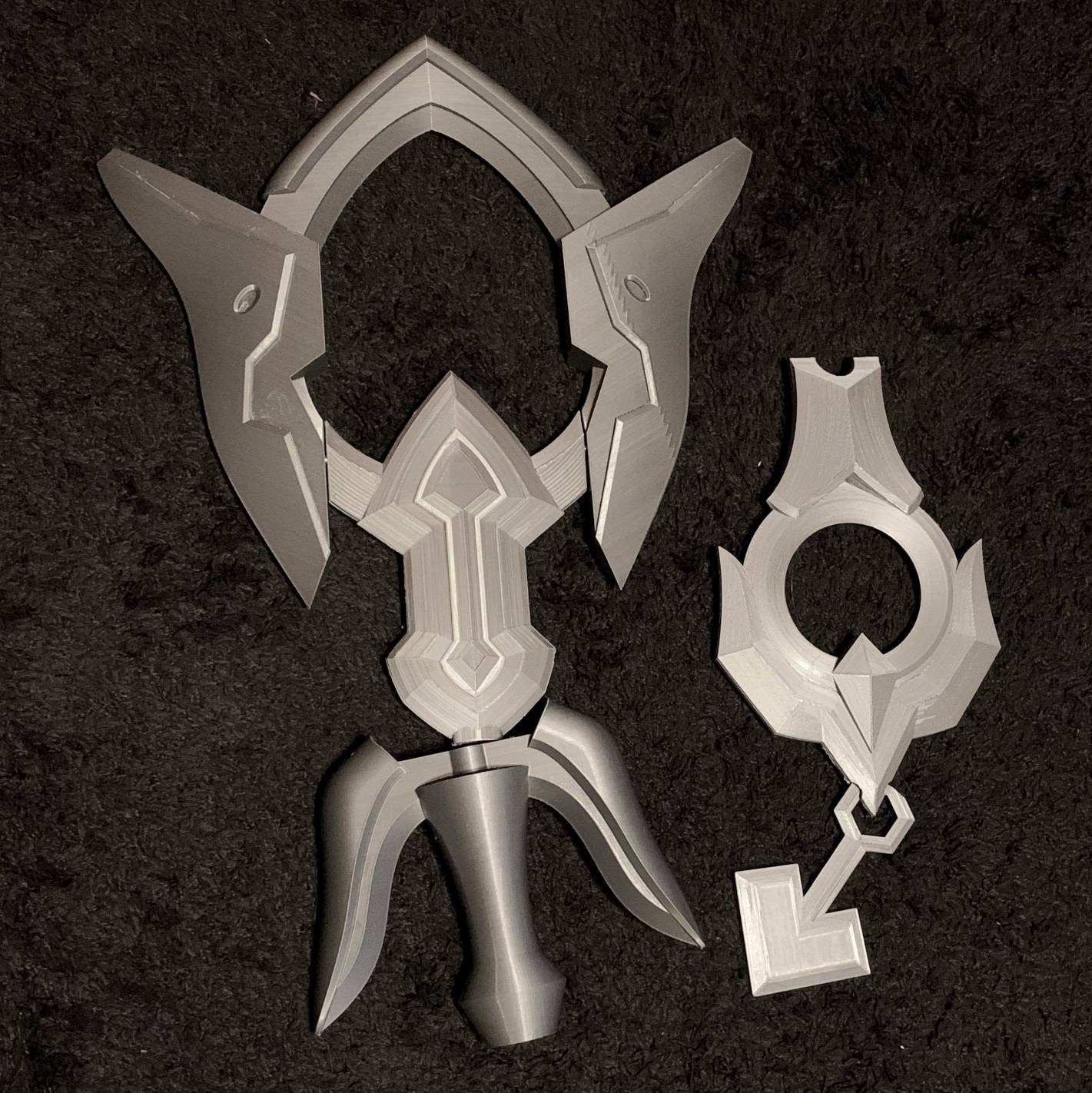 Battle Academia Lux Staff 3D Printed Kit von GladlyInfiniteLLC