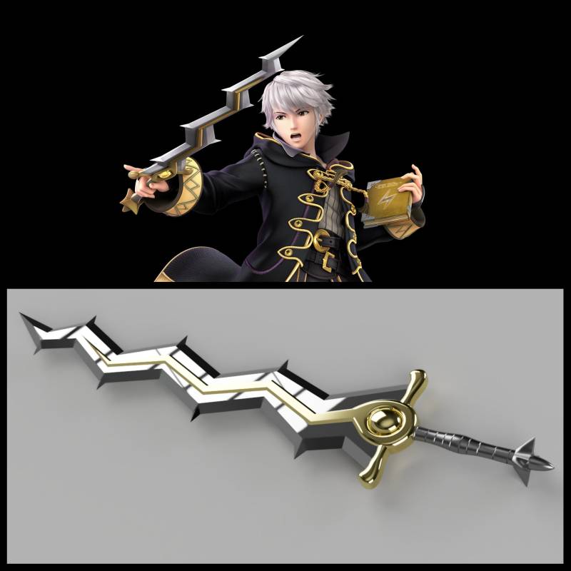 Robin Levin Schwert 3D Gedruckt Kit Von Feuer Emblem Robin Levin Schwert 3D Gedruckt Kit Von Feuer Emblem von GladlyInfiniteLLC