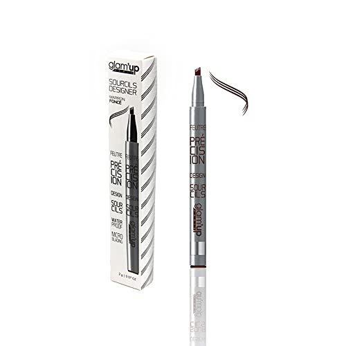 Augenbrauenstift, Micro-Precision Glam'Up Dunkelbraun von GLAM UP
