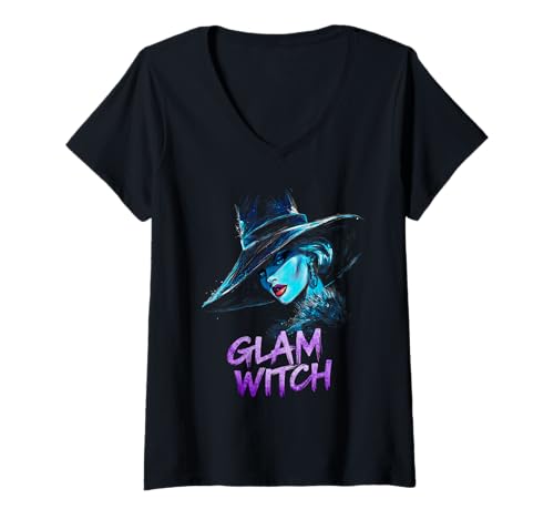 Damen Glamouröse Hexe und Witchcore-Mystikerin T-Shirt mit V-Ausschnitt Damen Glamouröse Hexe und Witchcore-Mystikerin T-Shirt mit V-Ausschnitt von Glam Witches Mystic Kollektion