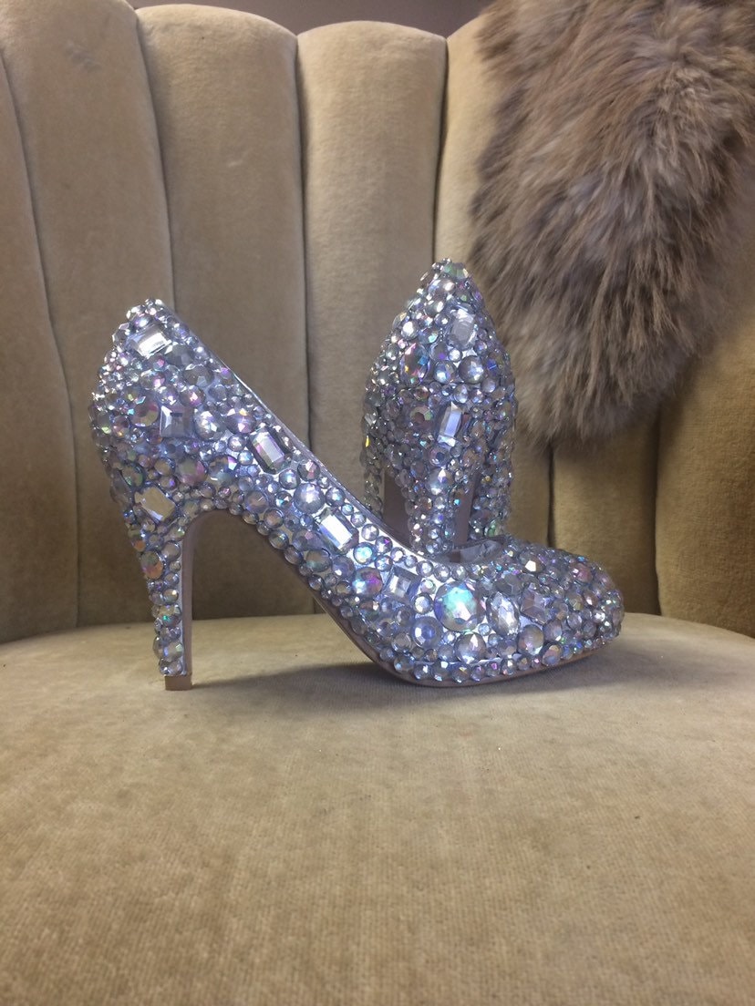 Klare Kristall High Heels. Sonderanfertigung Auf Bestellung in Mehreren Höhen von GlamAndGloryLab