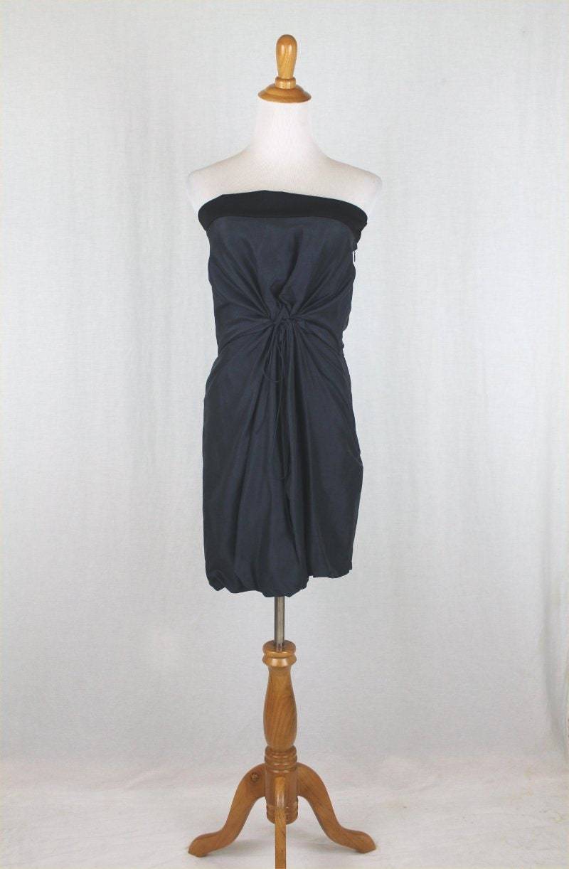 Chloe Runway Korsett Kleid Trägerlos Wolle Seide, Made in France, Y2K von GlamArchive2