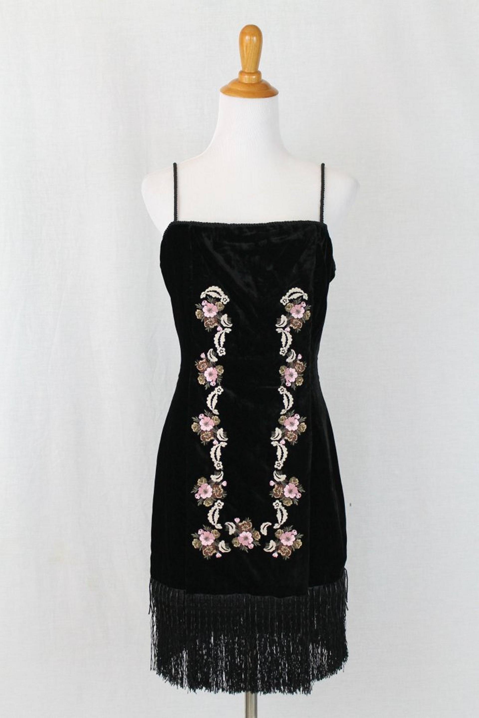 The Kooples Besticktes Samt Fransen Kleid Frankreich 1 Usa Extra Small The Kooples Besticktes Samt Fransen Kleid Frankreich 1 Usa Extra Small von GlamArchive2