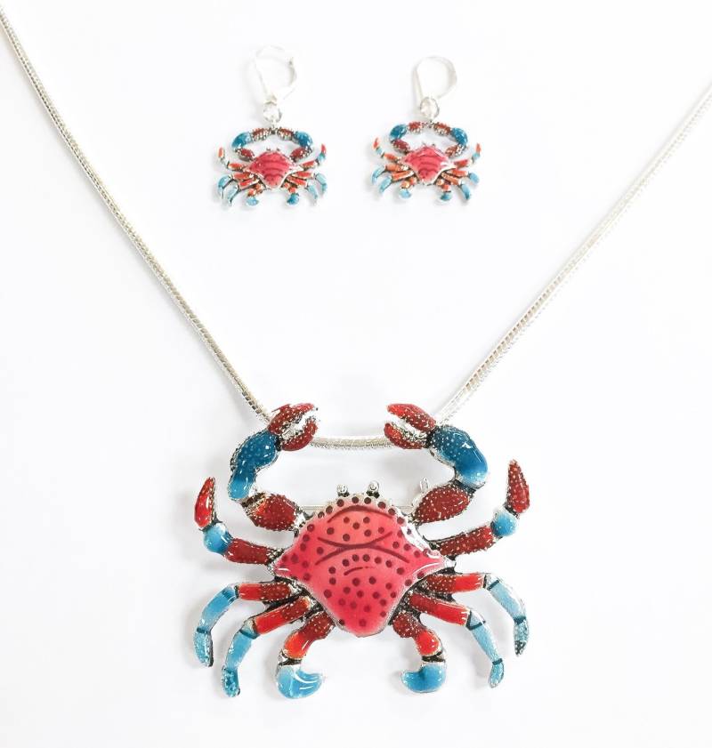 Krabbe Halskette Set Krabbe Halskette Set von GlamJewelryOnline