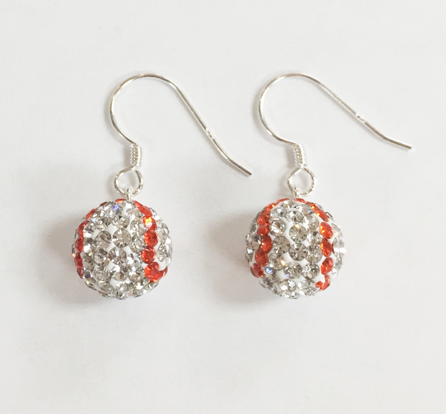 Kristall Baseball Ohrringe Kristall Baseball Ohrringe von GlamJewelryOnline