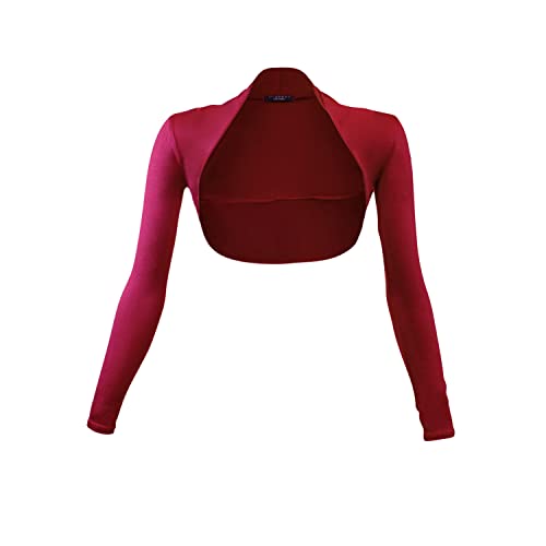 Glamexx24 Damen Bolero Elegante Bolero Jacke Langarmbolero Schulterjacke kurz Shrug Cardigan leichte Strickjacke zum Kleid für Festlichkeiten von Glamexx24