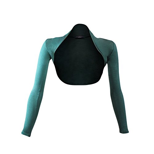 Glamexx24 Damen Bolero Elegante Bolero Jacke Langarmbolero Schulterjacke kurz Shrug Cardigan leichte Strickjacke zum Kleid für Festlichkeiten von Glamexx24