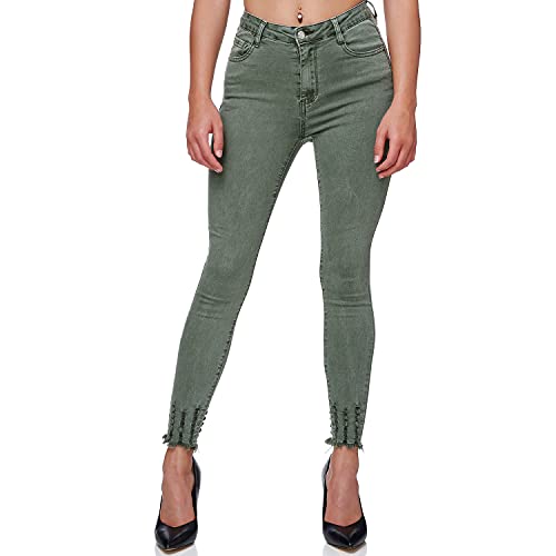 Glamexx24 Damen Colored Skinny Fit Jeans High-Waist Strecht Hose Boyfriend Pants von Glamexx24