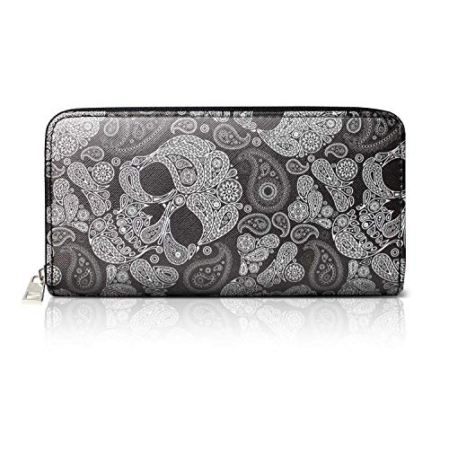 Glamexx24 Damen Geldbörse Portemonnaie Vintage Design mit Blumen Muster oder Unifarbe Brieftasche Geldbeutel von Glamexx24