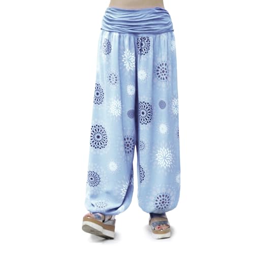 Glamexx24 Damen Haremshose, leichte Pumphose Aladin-Hose Sarouelhose Yogapant Pluderhose Freizeithose Sommerhose von Glamexx24