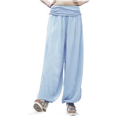 Glamexx24 Damen Haremshose leichte Pumphose Aladin-Hose Sarouelhose Yogapant Pluderhose Freizeithose Sommerhose von Glamexx24